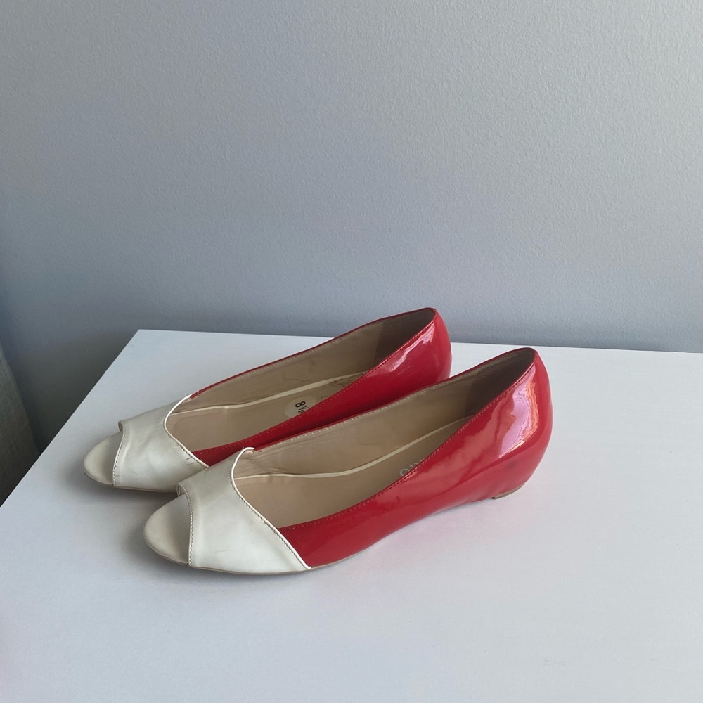Wedges (Red/White) - Size 8.5